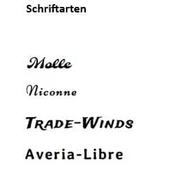 Trensenschriften